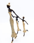 Bronze Mohamadi Dermé 30 cm doré n°9 Bronzes d'Afrique