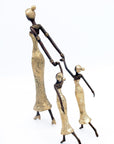 Bronze Mohamadi Dermé 30 cm doré n°9 Bronzes d'Afrique