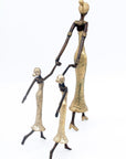 Bronze Mohamadi Dermé 30 cm doré n°9 Bronzes d'Afrique