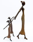 Bronze Mohamadi Dermé 30 cm marron n°6 Bronzes d'Afrique