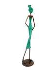 Bronze 55 cm turquoise n°3