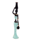 Bronze Mohamadi Dermé 20 cm turquoise n°5