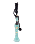 Bronze Mohamadi Dermé 20 cm turquoise n°8