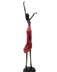 Bronze danseuse 55 cm rouge n°1 Bronzes d'Afrique