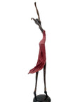 Bronze danseuse 55 cm rouge n°1 Bronzes d'Afrique