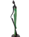 Abdoulaye's bronze 25cm green n°3