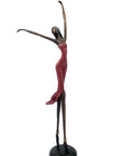 Bronze danseuse 55 cm rouge n°1 Bronzes d'Afrique