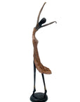 Bronze danseuse 55 cm marron n°1 Bronzes d'Afrique