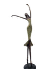 Bronze danseuse 55 cm vert n°1 Bronzes d'Afrique