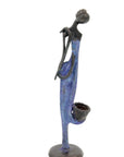Abdoulaye's bronze 25cm purple n°3