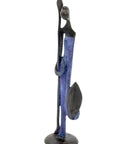 Abdoulaye's bronze 25cm purple n°4