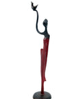 Abdoulaye's bronze 25cm red n°2