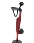 Abdoulaye's bronze 25cm red n°8