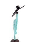 Abdoulaye's bronze 25cm turquoise n°1