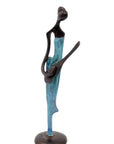 Abdoulaye's bronze 25cm blue n°1