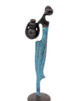 Abdoulaye's bronze 25cm blue n°2
