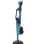 Abdoulaye's bronze 25cm blue n°4
