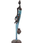Abdoulaye's bronze 25cm blue n°5