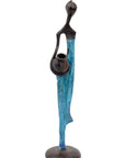 Abdoulaye's bronze 25cm blue n°7