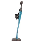 Abdoulaye's bronze 25cm blue n°7