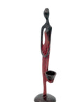 Abdoulaye's bronze 25cm red n°12