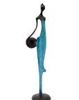 Bronze d'Abdoulaye 35cm bleu n°2