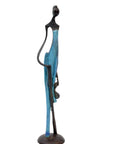 Bronze d'Abdoulaye 35cm bleu n°5