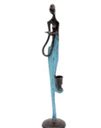 Bronze d'Abdoulaye 35cm bleu n°6