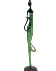 Bronze d'Abdoulaye 35cm vert n°2
