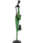 Bronze d'Abdoulaye 35cm vert n°3