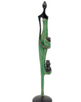 Bronze d'Abdoulaye 35cm vert n°3