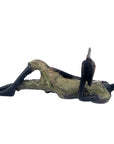 Bronze allongé 20 cm vert n°7 Bronzes d'Afrique