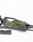 Bronze allongé 20 cm vert n°8