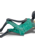 Bronze allongé 20 cm vert n°11