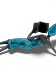 Bronze allongé 20 cm bleu n°1