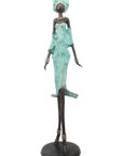Bronze Issouf 70 cm turquoise n°1