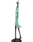 Bronze Issouf 70 cm turquoise n°1