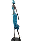 Bronze Issouf 70 cm bleu n°2