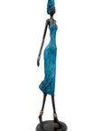 Bronze Issouf 70 cm bleu n°2