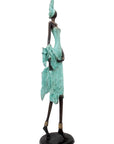 Bronze Issouf 70 cm turquoise n°2