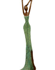 Bronze Issouf 55 cm vert n°2