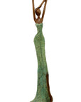 Bronze Issouf 55 cm vert n°2