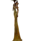 Bronze Issouf 55 cm vert n°6