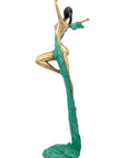 Bronze Issouf danseuse 70 cm vert n°1