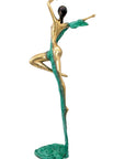 Bronze Issouf danseuse 70 cm vert n°1