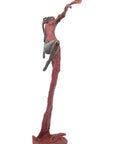 Bronze Issouf danseuse 70 cm rouge n°1