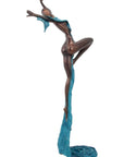 Bronze Issouf danseuse 70 cm bleu n°4