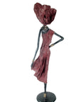 Bronze Issouf 70 cm rouge n°1 Bronzes d'Afrique
