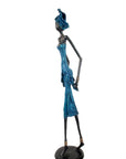 Bronze Issouf 70 cm bleu n°3 Bronzes d'Afrique