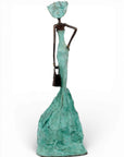 Bronze sans socle 55 cm turquoise n°1